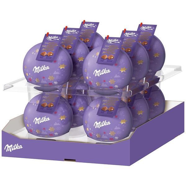 Куля на ялинку Milka Pralinen Dekokugel 110g 2291 фото