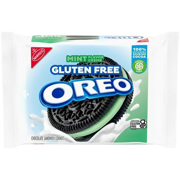 Печиво без глютену Oreo Gluten Free Mint Creme Chocolate Sandwich 353 g 4979 фото