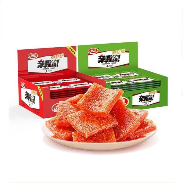 Китайський гострий снек латяо Weilong Latiao Kiss Burn Braised Beef 10г 8636 фото