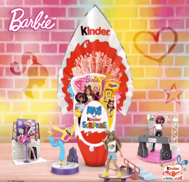 Шоколадное яйцо Great Surprise Kinder Maxi Surprise Barbie Барби 220 г. 8196 фото