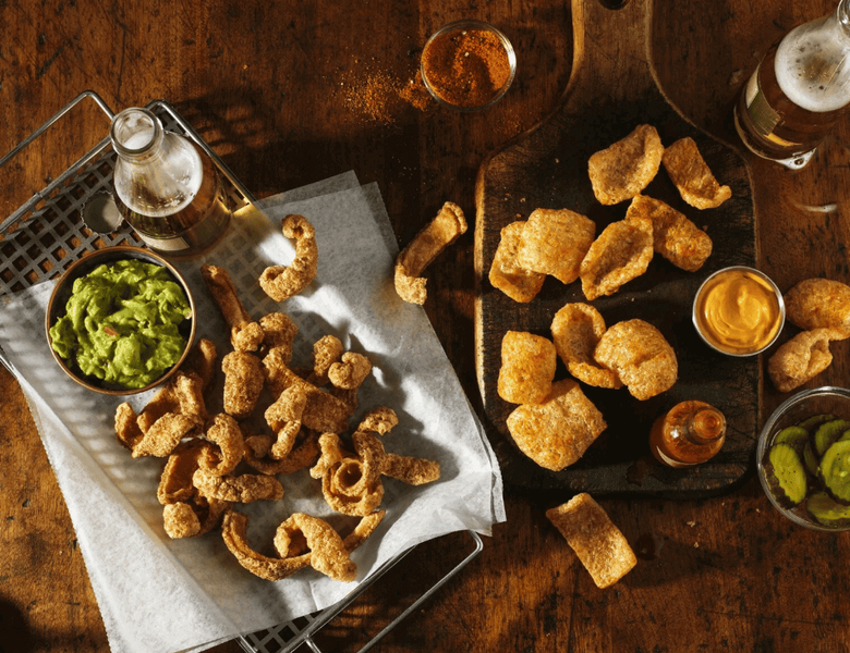 Жареные свиные шкурки Mac's Chicharrones со вкусом барбекю 311г 9004 фото
