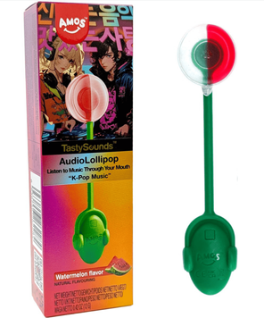 Льодяник Amos Tasty Sounds Music Lollipop Watermelon K-Pop Edition 12г 11191 фото