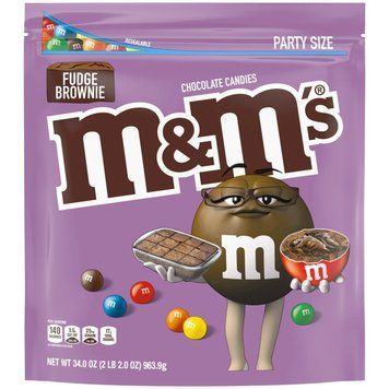 Драже M&m&rsquo;s Fudge Brownie Milk Chocolate Candy Party Size 963.9 g 5145 фото