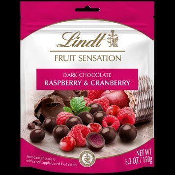 Цукерки Lindt Fruit Sensation Raspberry & Cranberry 150g 1515 фото
