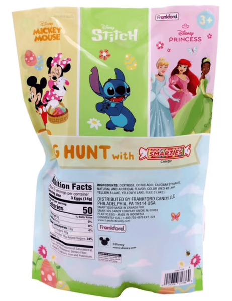 Пластикові яйця з цукерками Frankford Disney Easter Egg Hunt with Candy 20 шт, 90г 10843 фото