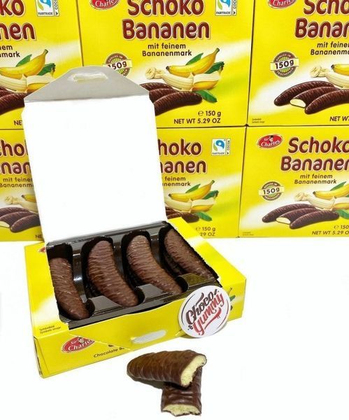 Конфеты Sir Charles Schoko Bananen 150 g 5590 фото