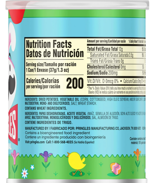 Чіпси Pringles Easter Original Potato Crisps Chips 37г 8250 фото