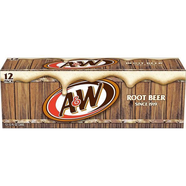 Блок газировки A&W Root Beer со вкусом корня сассафрас и специй 12x355 мл. 11402 фото