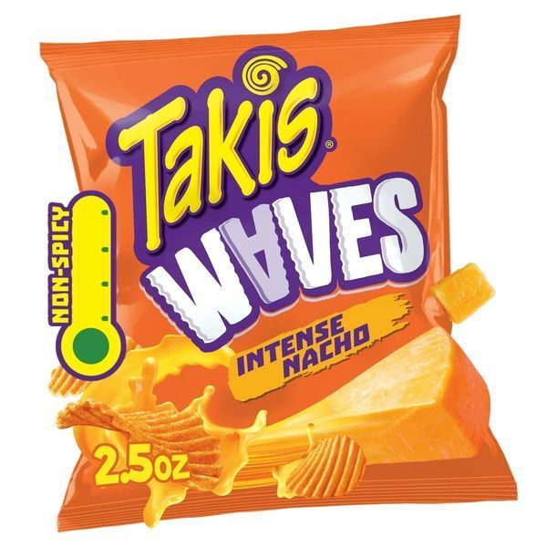 Чіпси Takis Intense Nacho Waves хвилясті з сиром 70.9 г 6772 фото