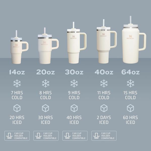 Термочашка Stanley Quencher H2.0 FlowState Stainless Steel Vacuum Insulated Tumbler Meadow Зелёная 1183мл 8761 фото