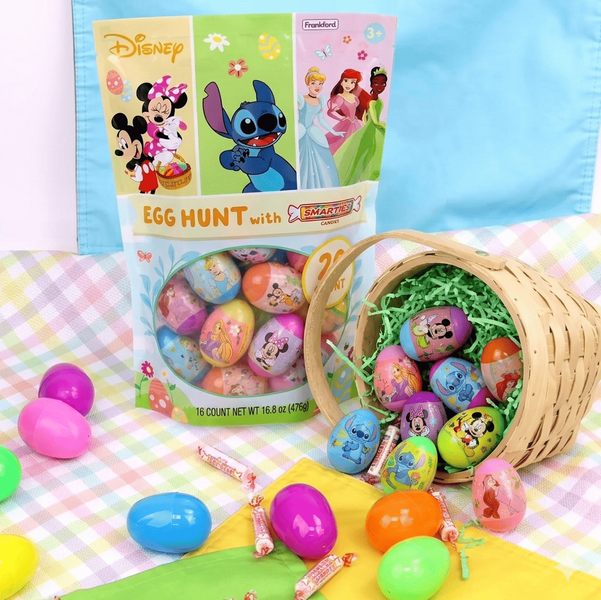 Пластикові яйця з цукерками Frankford Disney Easter Egg Hunt with Candy 20 шт, 90г 10843 фото