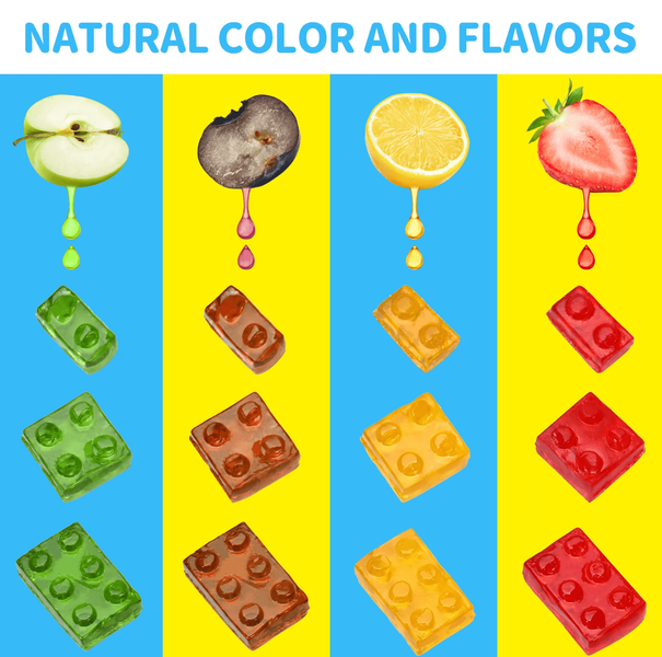 Желейные конфеты Amos 4D Gummy Blocks 198г 10096 фото