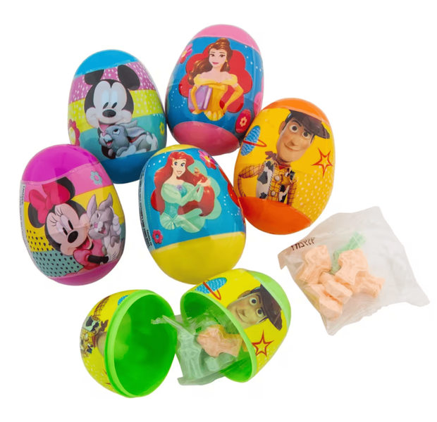 Пластикові яйця з цукерками Frankford Disney Easter Egg Hunt with Candy 20 шт, 90г 10843 фото