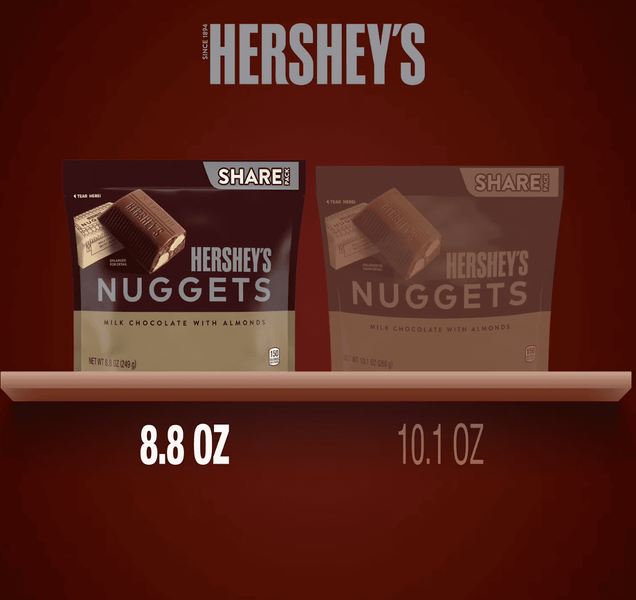 Шоколадні цукерки Hershey's Nuggets Milk Chocolate Almonds 249г 11512 фото