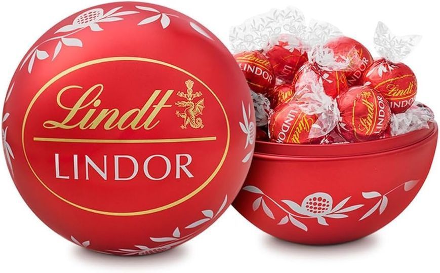 Подарунковий набір шоколадних цукерок Lindt Lindor Maxiboule Praline di Cioccolato al Latte 250 г 7675 фото