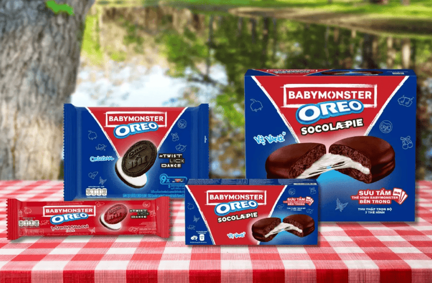 Шоколадные пирожные Oreo Socola Pie BabyMonster Chocolate Vanilla Cream 168г 10246 фото