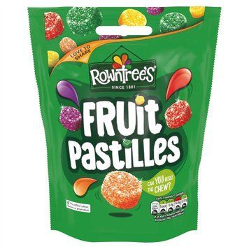 Желейки Rowntree Fruit Pastilles Pouch - 120g 5036 фото