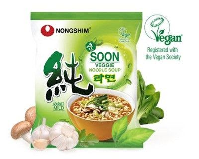 Локшина веганська швидкого приготування Soon Veggie Ramyun Nongshim 112g 5107 фото