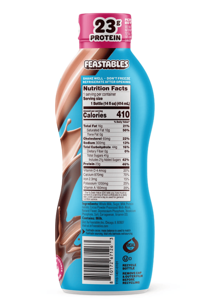Шоколадне молоко Feastables MrBeast Protein Fortified Chocolate Milk 414мл 9658 фото