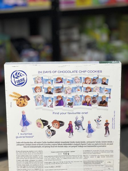 Адвент календар з тістечками Disney Frozen 132g 4418 фото