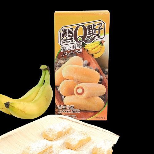 Моті Taiwan Dessert Mochi Roll Banana Milk 150г 11332 фото