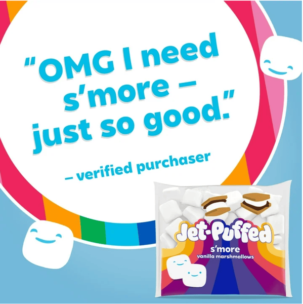 Маршмеллоу Jet-Puffed S'more Vanilla Marshmallows 595г 9948 фото