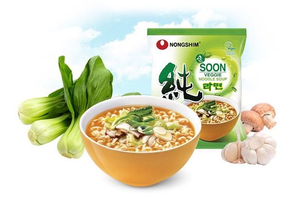 Локшина веганська швидкого приготування Soon Veggie Ramyun Nongshim 112g 5107 фото