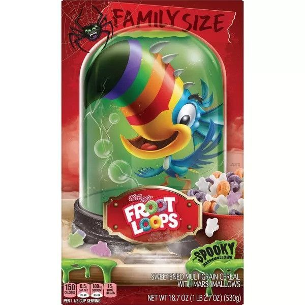 Сухой завтрак Kellogg's Froot Loops Spooky Cereal 530 g 5601 фото