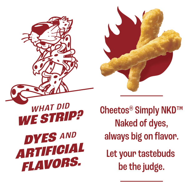 Кукурузные снеки Cheetos Simply NKD Crunchy Flamin' Hot 240.9г 10741 фото