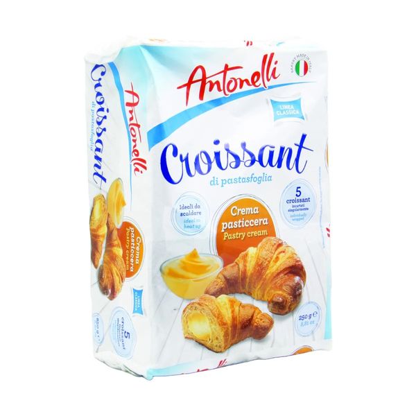 Круасаны с заварным кремом Antonelli Custard Cream Croissant 5 шт 250 g 5262 фото