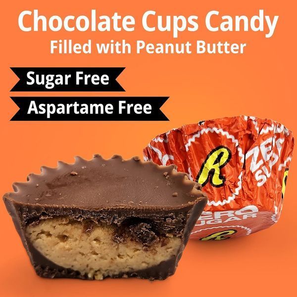 Шоколадні цукерки Reese's Zero Sugar Miniatures Chocolate Peanut Butter Cups 439г 8496 фото