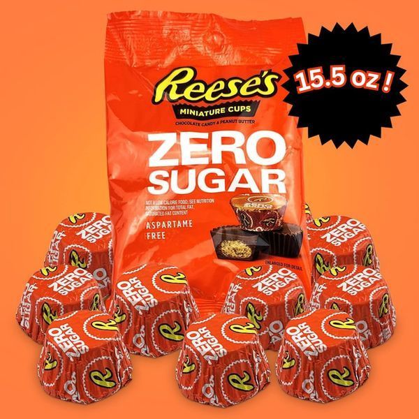 Шоколадні цукерки Reese's Zero Sugar Miniatures Chocolate Peanut Butter Cups 439г 8496 фото