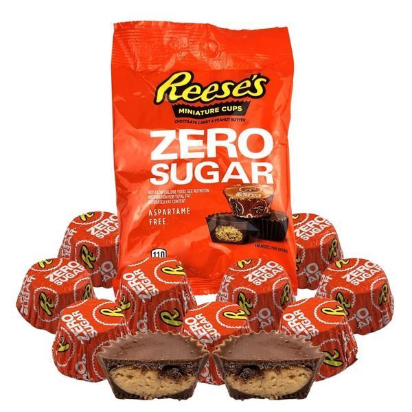 Шоколадні цукерки Reese's Zero Sugar Miniatures Chocolate Peanut Butter Cups 439г 8496 фото