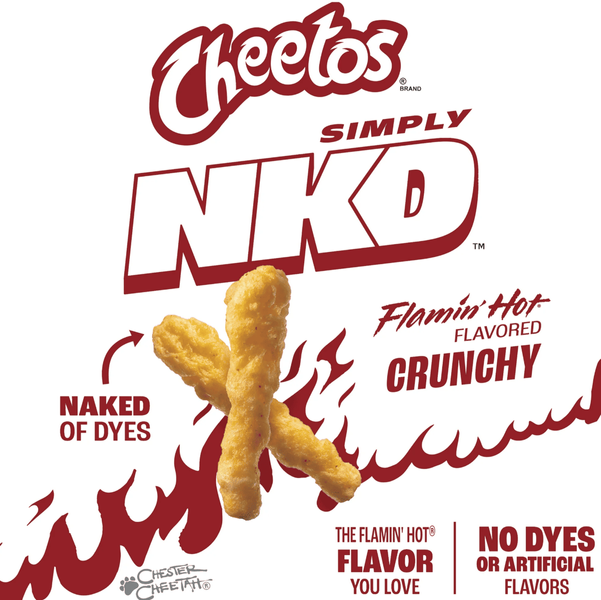 Кукурузные снеки Cheetos Simply NKD Crunchy Flamin' Hot 240.9г 10741 фото