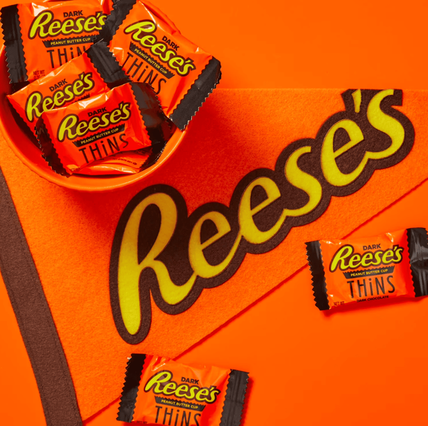 Шоколадні цукерки Reese's Thins Dark Chocolate Peanut Butter Cups 341г 11513 фото