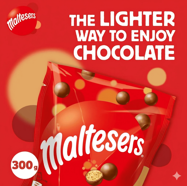 Драже Maltesers Chocolate Large Bag 300г 10844 фото