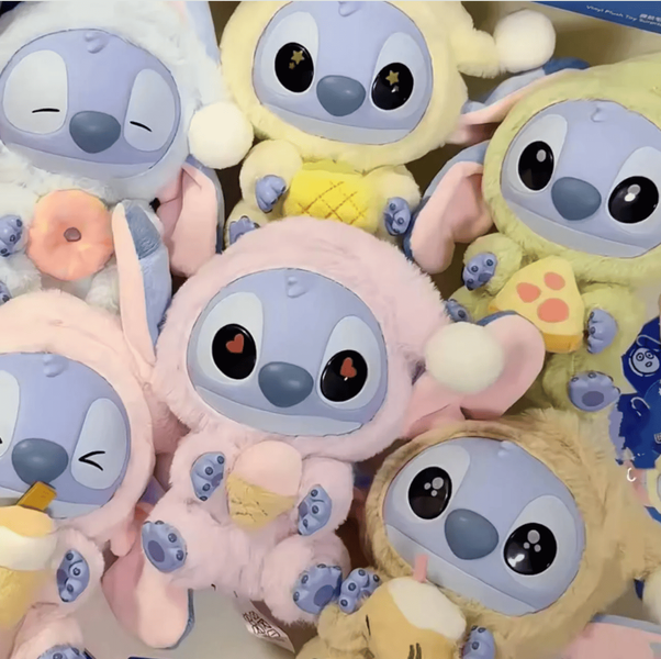 М&rsquo;яка іграшка Labubu Stitch Disney Стіч з пончиком 23 см 9212 фото