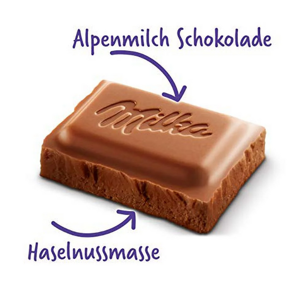 Шоколад Milka Noisette Milk Chocolate Bar 100г 8545 фото