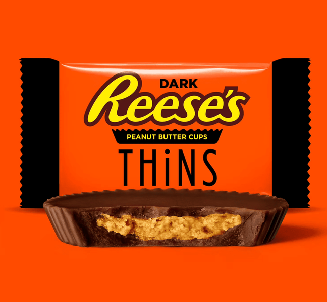 Шоколадні цукерки Reese's Thins Dark Chocolate Peanut Butter Cups 341г 11513 фото