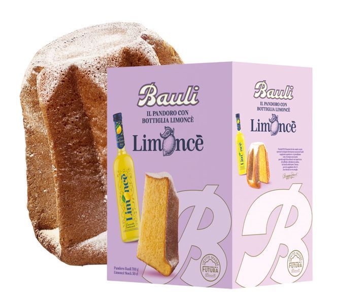 Подарочный набор Bauli il Pandoro con Bottiglia Limonce 700г 10046 фото