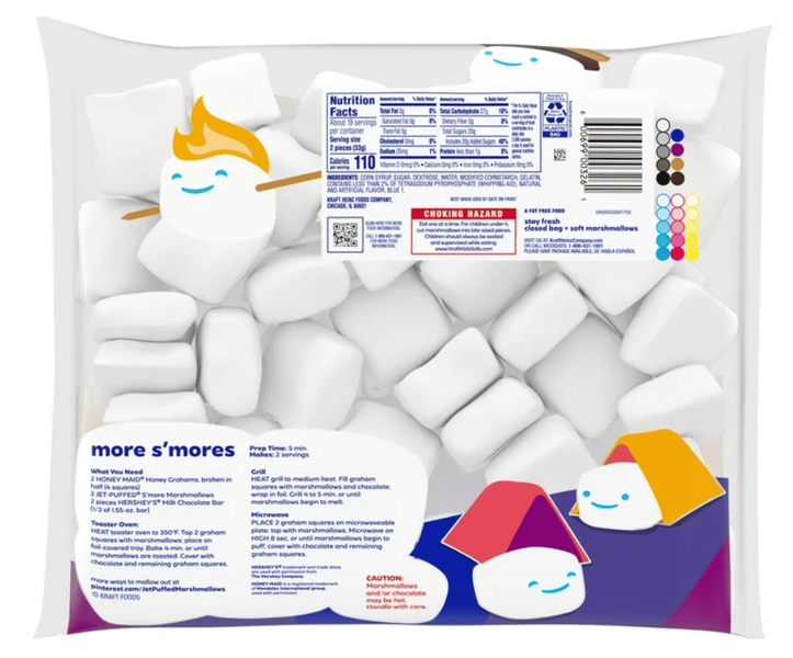 Маршмеллоу Jet-Puffed S'more Vanilla Marshmallows 595г 9948 фото
