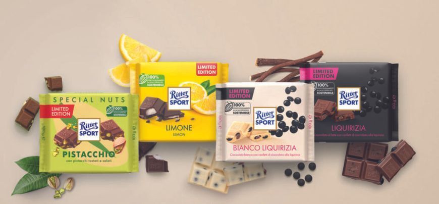 Белый шоколад Ritter Sport Bianco Liquirizia Limited Edition 100г 8103 фото