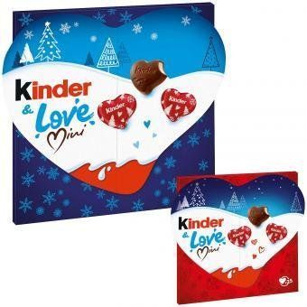 Шоколадные конфеты сердечки Kinder & Love 107 g 4207 фото