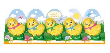 Шоколадные цыплята Lindt Mini Chicks 5шт, 50г 10692 фото