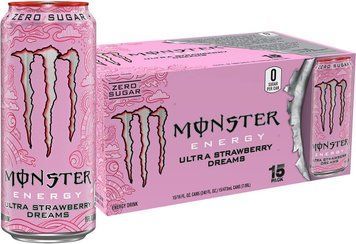 Блок енергетиків Monster Ultra Strawberry Dreams Sugar Free 15x473 ml 5310 фото