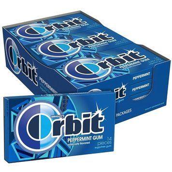 Жувальна гумка ORBIT Gum Peppermint Sugarfree Chewing Gum 1 шт 5824 фото