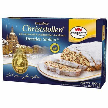 Рождественский штолен Dr. Quendt Dresdner Christstollen Stollen 1кг 9609 фото