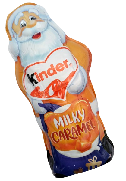 Шоколадний Дід Мороз Ferrero Kinder Chocolate Santa Claus Milky Caramel 110 г 7627 фото