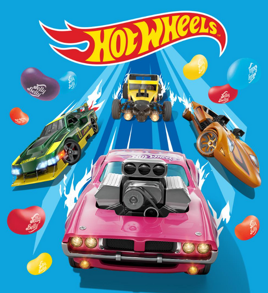 Подарункова коробка жувальних цукерок Jelly Belly Hot Wheels Jelly Bean Mix 120г 8596 фото
