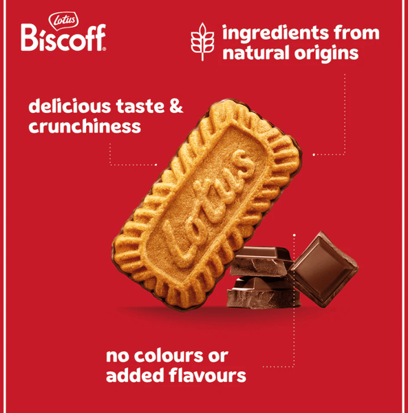Печенье Lotus Biscoff Biscuits with Belgian Chocolate 18шт 132г 10392 фото
